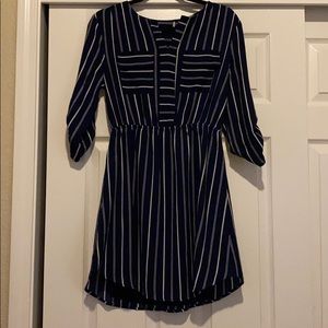 Small/Medium striped blue and white dress